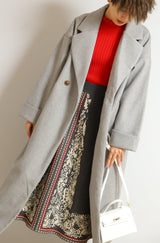 ワイドカラーチェスターコート