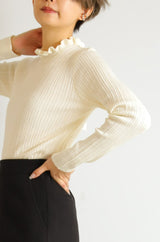 2wayフリルカラープルオーバー