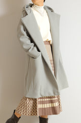 フード付きZIPコート