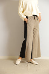コーデュロイバイカラーパンツ
