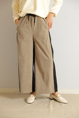 コーデュロイバイカラーパンツ