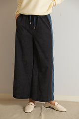 コーデュロイバイカラーパンツ