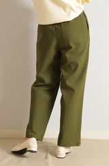 裏起毛イージーストレートパンツ