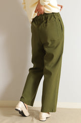 裏起毛イージーストレートパンツ