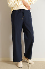 裏起毛イージーストレートパンツ