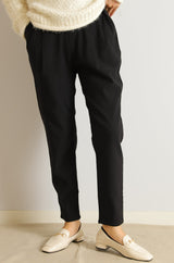 裏起毛イージーテーパードパンツ