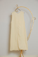 Vネックロングベスト