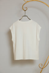 袖口リブフレンチスリーブプルオーバー