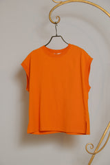 袖口リブフレンチスリーブプルオーバー