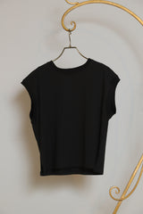 袖口リブフレンチスリーブプルオーバー