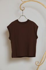 袖口リブフレンチスリーブプルオーバー