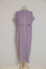 エプロンブザムカラーシャツワンピース