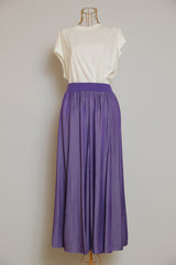 リブ切替フレアスカート