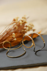 Wワイヤーカフバングル