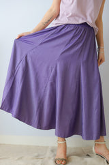 リブ切替フレアスカート