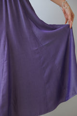 リブ切替フレアスカート