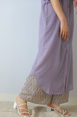 エプロンブザムカラーシャツワンピース