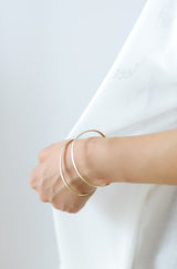 Wワイヤーカフバングル