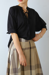 プチハイネック前後2wayプルオーバー