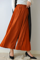 サイドプリーツワイドパンツ