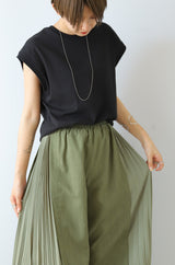 袖口リブフレンチスリーブプルオーバー