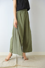 サイドプリーツワイドパンツ