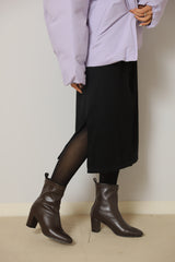 ハイゲージニットドロストワンピース