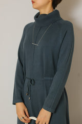 ハイゲージニットドロストワンピース