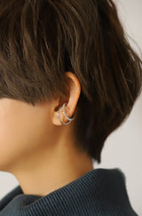 ビジュー2連イヤーカフ