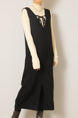 ケーブルカーディガン+ワンピースセット