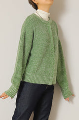 ミックスニットカーディガン