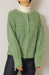 ミックスニットカーディガン