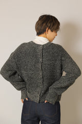 ミックスニットカーディガン