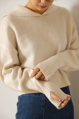 セーラーカラーショートニットプルオーバー