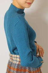 ヒートハイネック袖釦プルオーバー