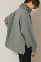 オフタートル裏起毛プルオーバー