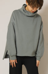 オフタートル裏起毛プルオーバー