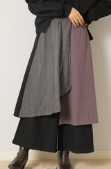 ヘリンボーン変形パンツ