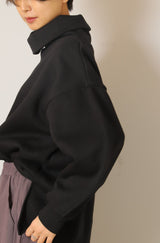 オフタートル裏起毛プルオーバー