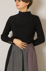 ヒートハイネック袖釦プルオーバー