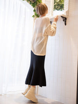 綿タッチマーメイドスカート