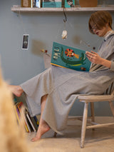 裏毛スキッパーパーカーワンピース