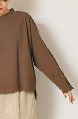 ショルダースナッププルオーバー