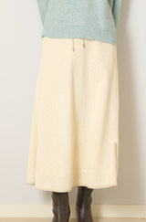 変形リブジャージースカート