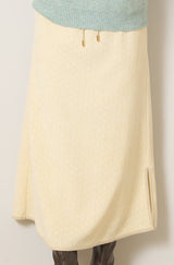 変形リブジャージースカート