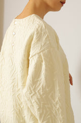 ふくれジャガードカットソー