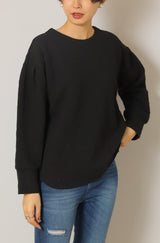 ふくれジャガードカットソー