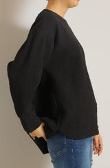 ふくれジャガードカットソー