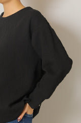 ふくれジャガードカットソー