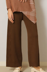 サイドケーブルニットパンツ